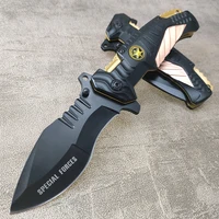 us army special force folding tactical knife high hardness sharp blade fast opening camping survival edc rescue tool
