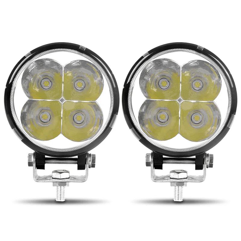 2pcs spot light DERI 2 шт. 3,5 дюймов 12 Вт светодиодный рабочий светильник прожектор Точечный светильник светодиодный рабочий светильник Barra светодиодный внедорожный автомобильный светильник - Цвет: 2pcs spot light