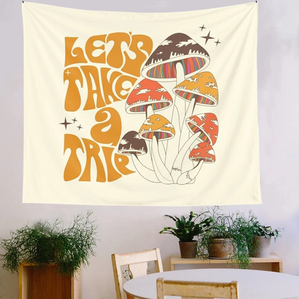 

Mushroom Tapestry Wall Decor Girls Room Wall Hanging Aesthetic Room Abstract Tapestry Wall Hanging Home Dorm Fantasy Decor
