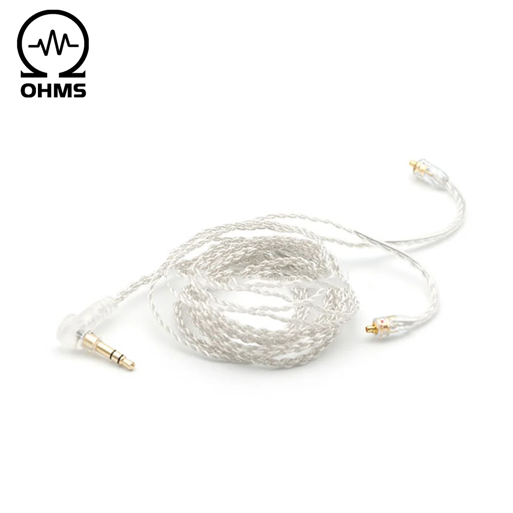 ALO литцендрат с серебряным покрытием обновления кабель наушников съемный