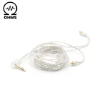 ALO литцендрат с серебряным покрытием обновления кабель наушников съемный аудиокабель 3,5 мм2,5 мм4,4 мм 3-сваевыдрегиватель SE846W40 Hi-Fi гарнитура