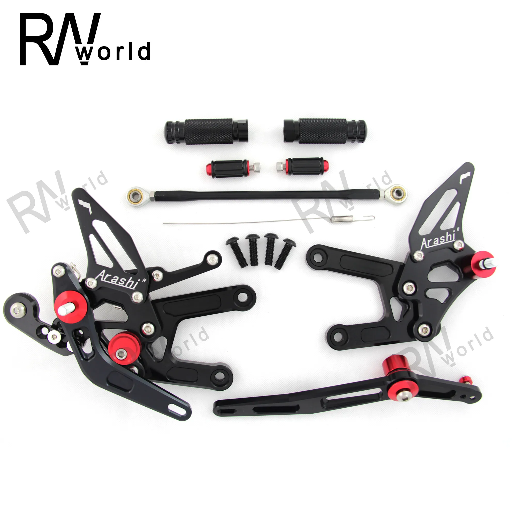 Rearset Подножка для YAMAHA YZF R6 2006 2016 CNC Регулируемые задние комплекты Подножки педаль