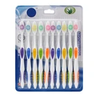 10 шт. Ультра мягкий бамбуковый уголь нано зубная щетка уход за полостью рта оптовая продажа и Прямая поставка