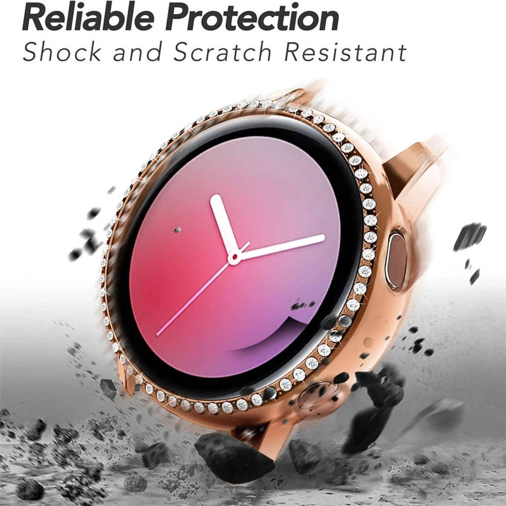 Модный жесткий поликарбонатный чехол для часов Samsung Galaxy Watch Active 2 40 мм 44 блестящий