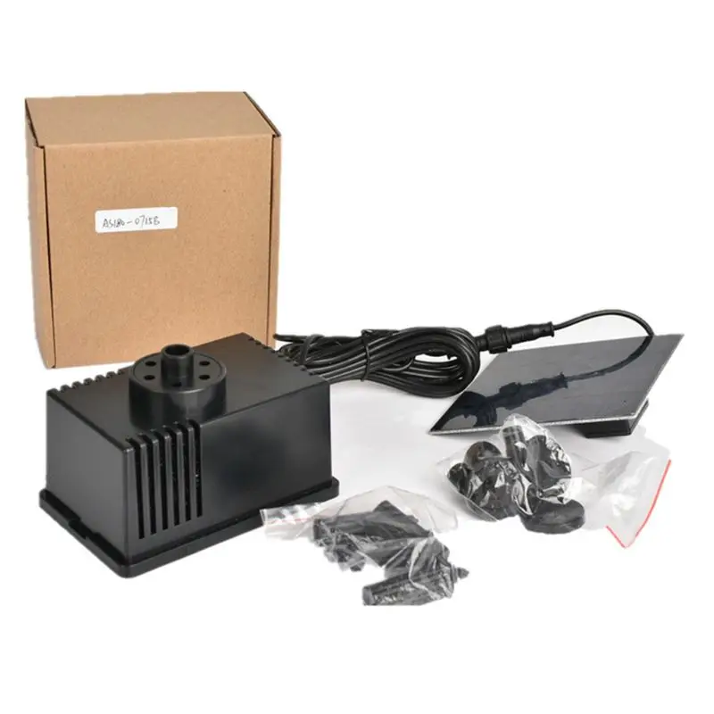 

Fountain Submersible Water Pump Solar Powered Pump With Filter Panel For Pond Pool Solar Water Features for the Garden
