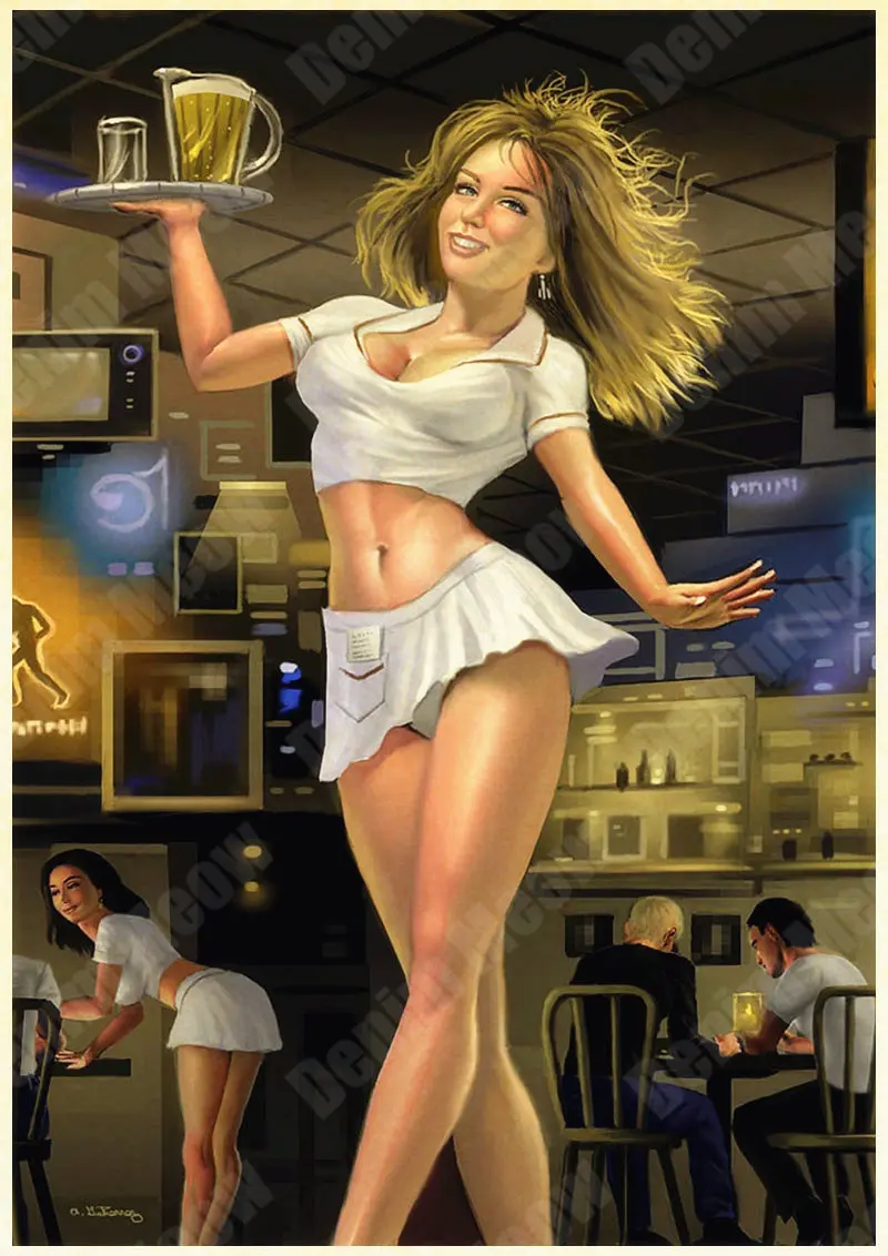 Pin Up Girl табличка винтажная металлическая жестяная вывеска сексуальная девушка декоративные тарелки плакат для бара кафе паба домашний декор железная живопись N116 - Цвет: 12