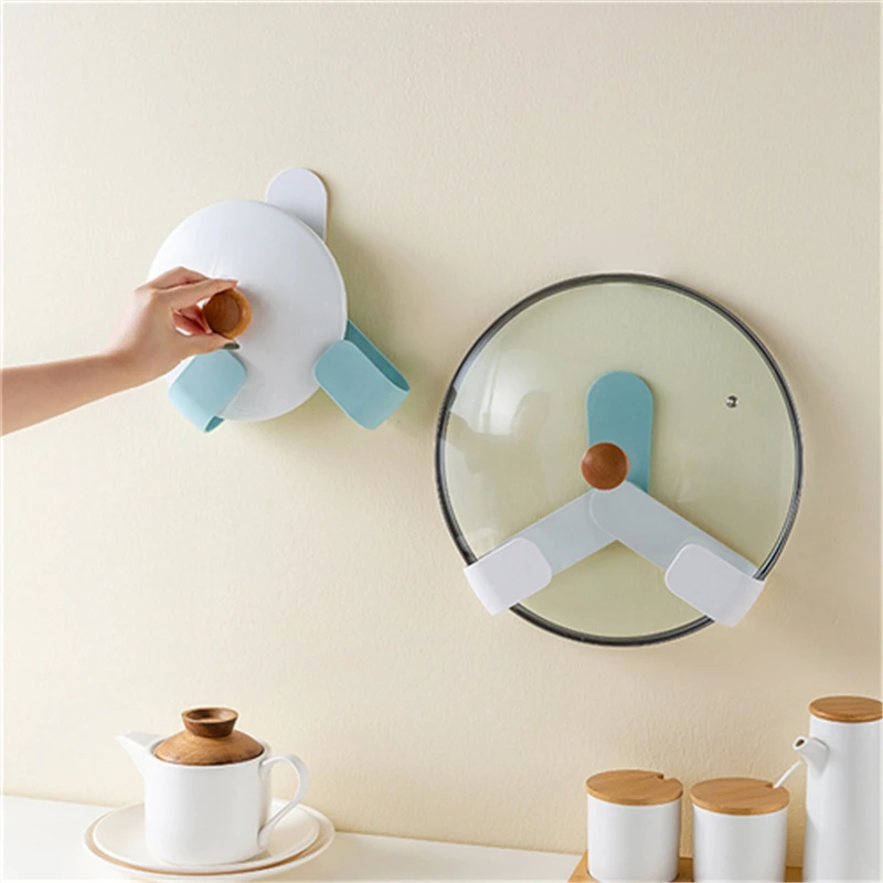 Регулируемый настенный держатель для крышки кастрюли полка бытовая