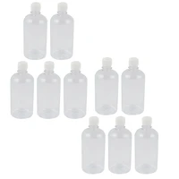 10pcs 500ml clear plastic lab seal reagent bottle chemical graduation sample bottle