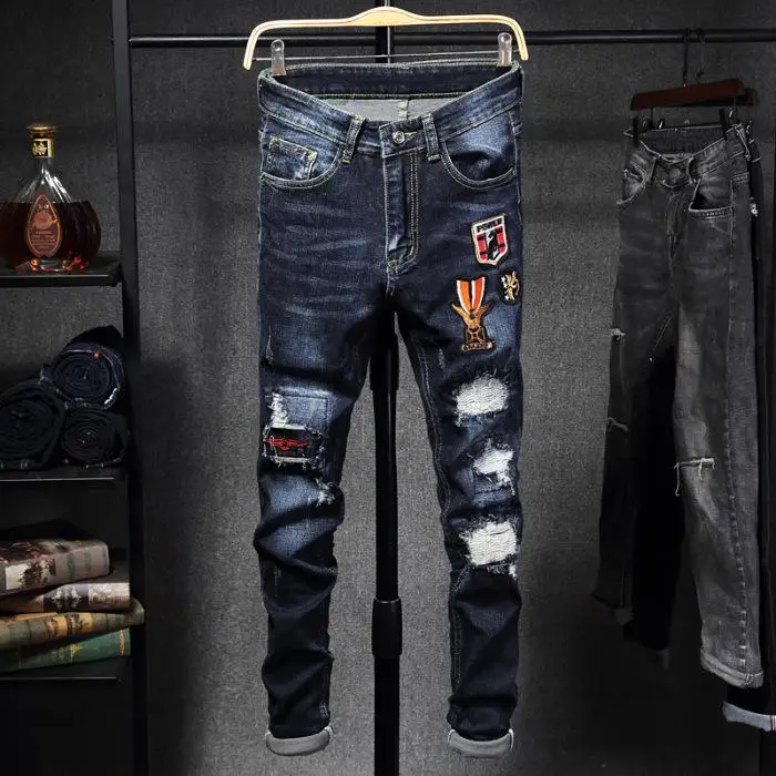 

Men's Fashion Trend Oversize Loose Jeans Causal Long Denim Pants Vintage Trousers