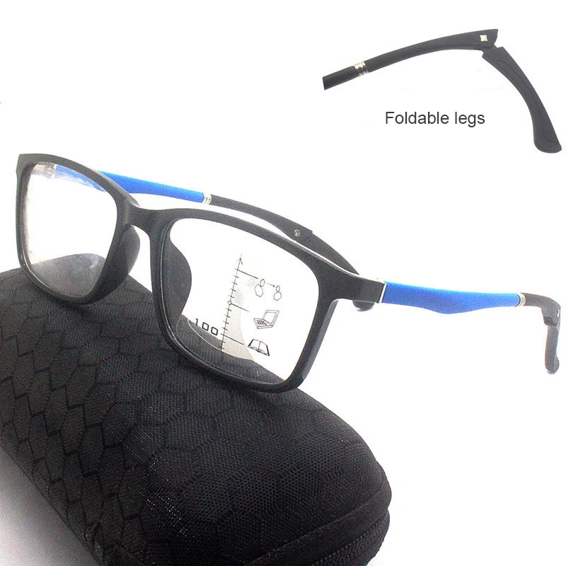 

Flexible TR90 Multifocal Reading Glasses Progressive Anti-blue Eyewear Presbyopic Computer Magnifier +1.0 +1.5 +2.0 +3.5