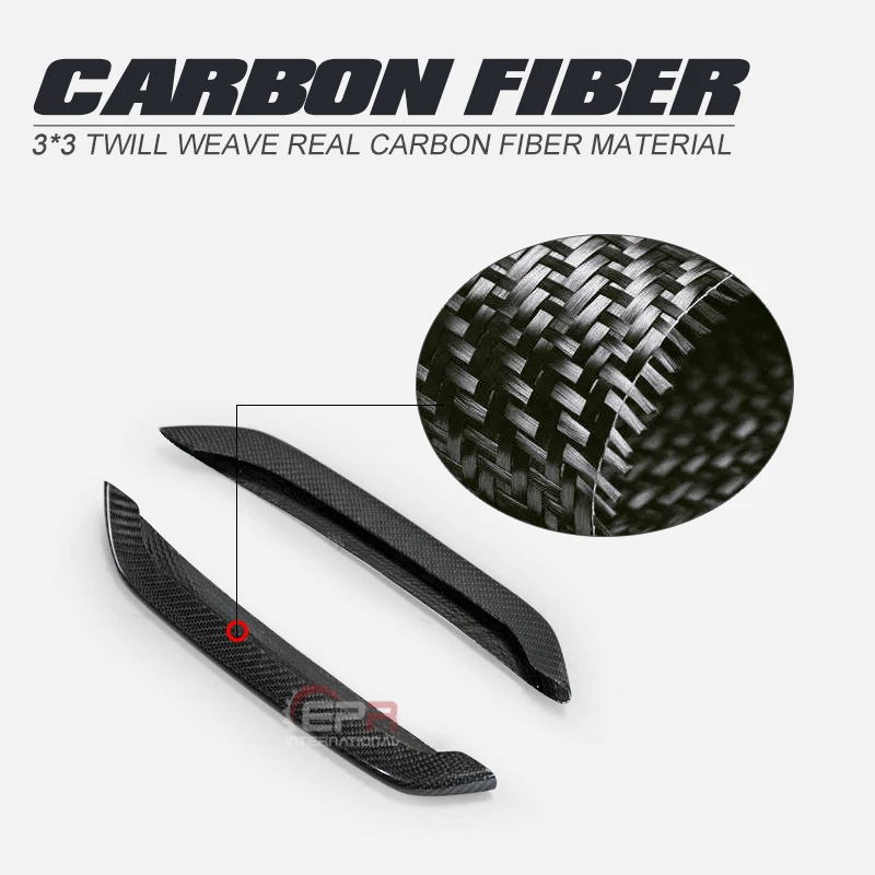 Автомобильный Стайлинг AP стиль углеродное волокно передний бампер воздуховод