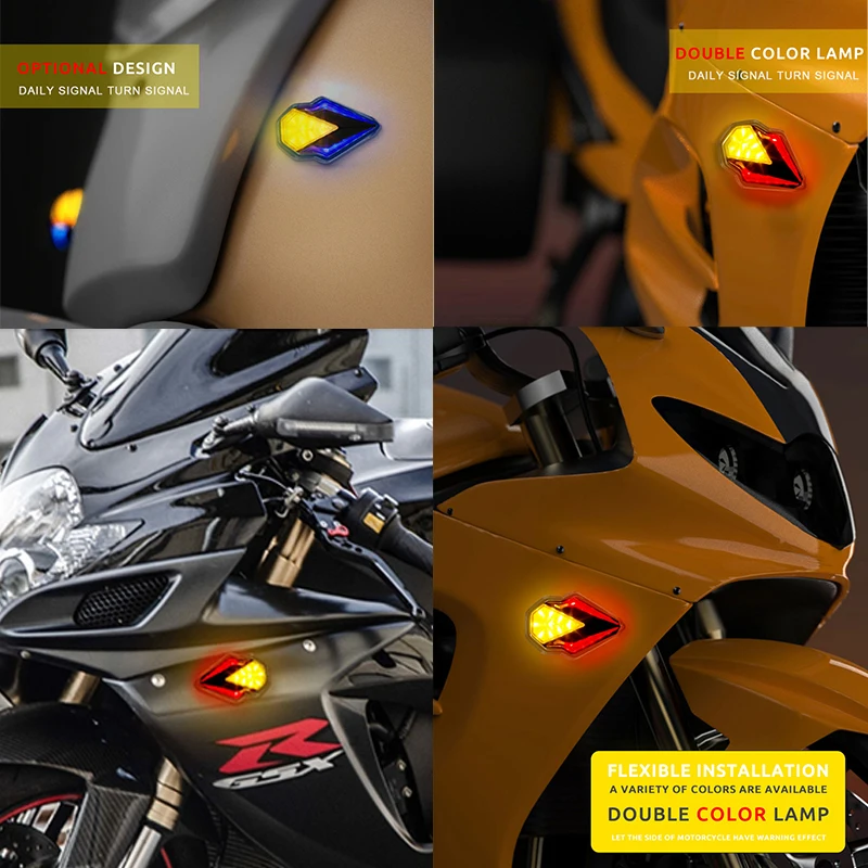 Дневные ходовые огни DRL СВЕТОДИОДНЫЕ указатели поворота для мотоциклов Kawasaki Harley