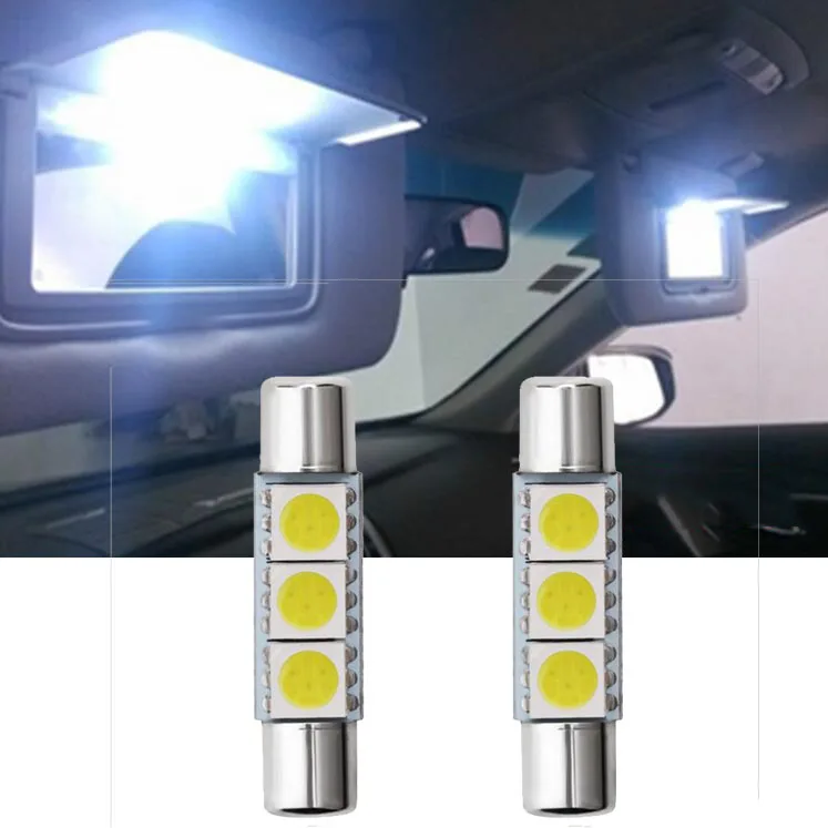 

White 31mm Festoon 5050 3SMD LED Light Car Interior Map Dome Lamp 12V