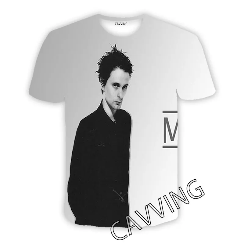 Новые модные женские/мужские повседневные футболки с 3D принтом MUSE Rock в стиле