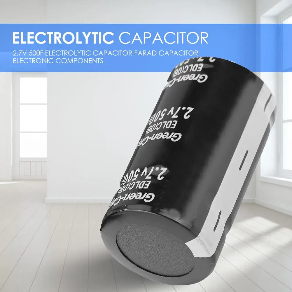 2.7V 500F Electrolytic Capacitor Metal Farad Practical Electronic Components Automotive Circuit Essential Supplies | Обустройство