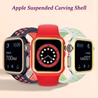 Модный защитный чехол из поликарбоната для Apple Watch SE, чехол серии 6, 5, 4, 3, 2, оболочка 44 мм, 40 мм, 38 мм, 42 мм, жесткая рамка для бампера iWatch