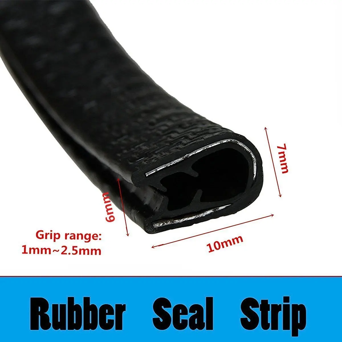 

13Ft( 4M) Car Door Edge Guards U Shape Edge Trim Rubber Seal Protector Car Protection Door Edge Fit For Most Car