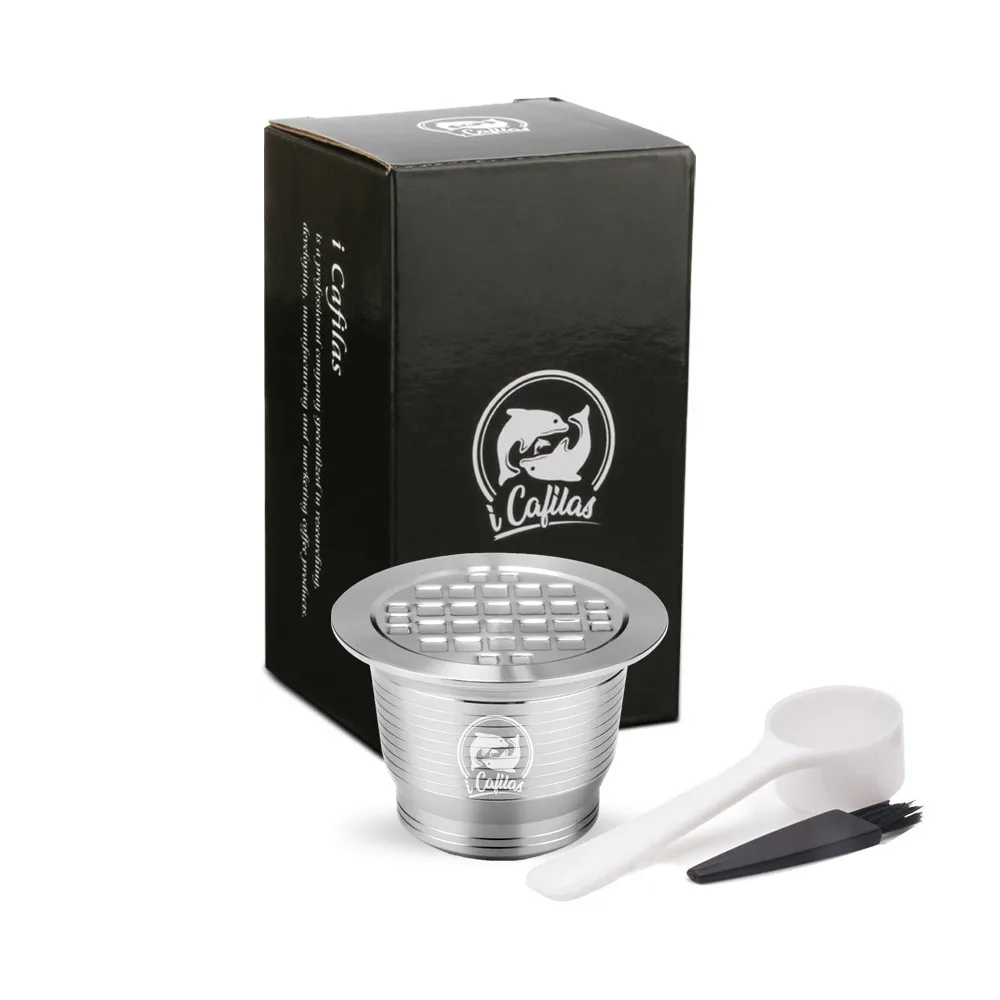 1 Capsule Icafilas многоразовый фильтр для кофе из нержавеющей стали для Nespresso, кофейная капсула многоразового использования, кофейная чашка с фильтром - Цвет: 1 Capsule
