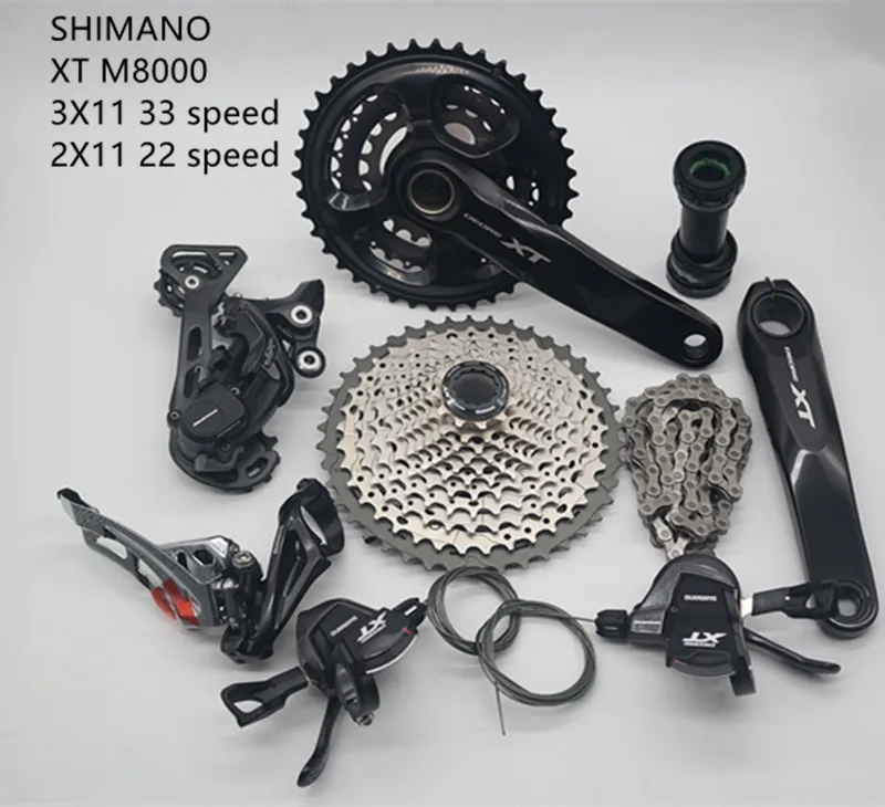 SHIMANO XT M8000 указано комплект 2X11 22 S 33S 3x11 Скорость MTB горный велосипедный