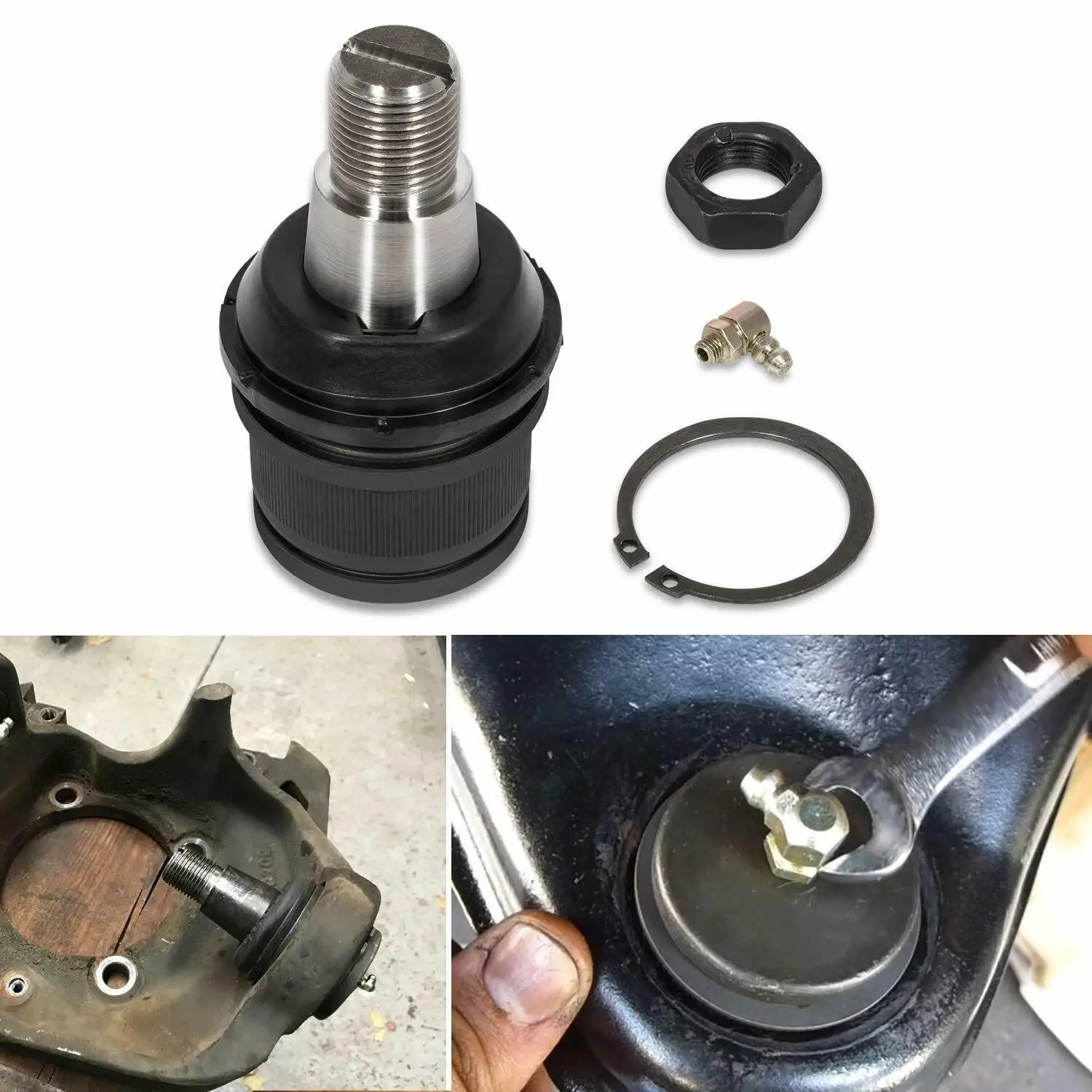 

Chuang Qian Steel Front Lower Steering K8607T Ball Joint Set for 1992-1996 Dodge and Ford Vehicles (Greaseable Design)