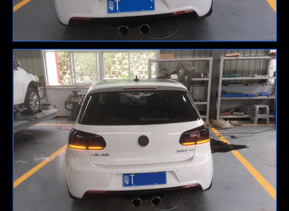 АКД Тюнинг автомобилей задние фонари для VW Golf 6 Golf6 MK6 R20 задние фонари светодиодные DRL ходовые огни противотуманные фары динамический световой сигнал