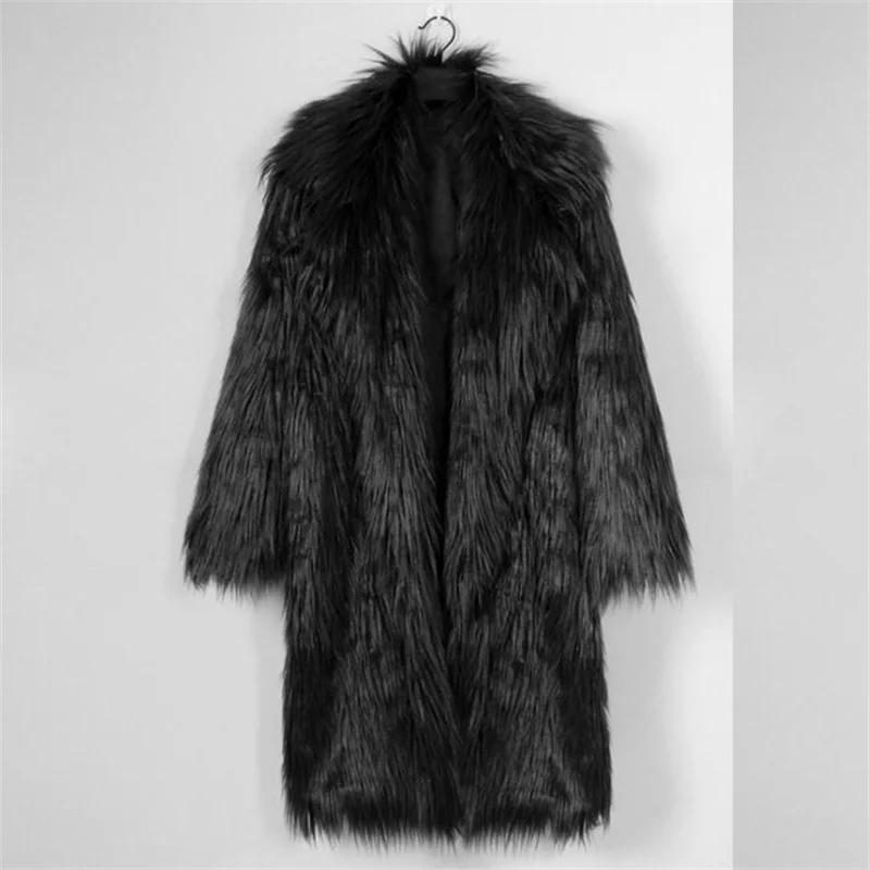 New ladies fur coat womens imitation fox fur long coats European and American large size fashion windbreaker warm jackets pink