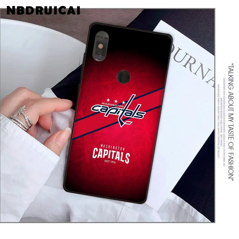 

NBDRUICAI Wasington Capitals TPU Soft Silicone Phone Case Cover for Xiaomi 8 9 se 5X Redmi 6pro 6A 4X 7 5plus note 5 7 6pro