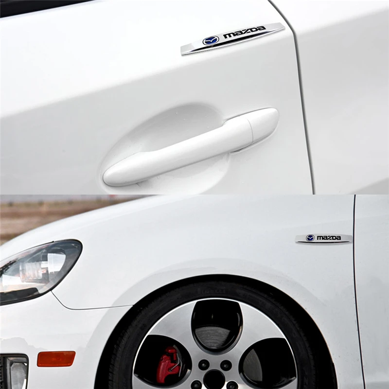 

Chrome Sticker for Mazda Logo Speed Germany 2 3 5 6 Protege CX3 CX5 CX-7 MX-5 CX-9 Axela Atenza 323 Metal Decals Car Accessories