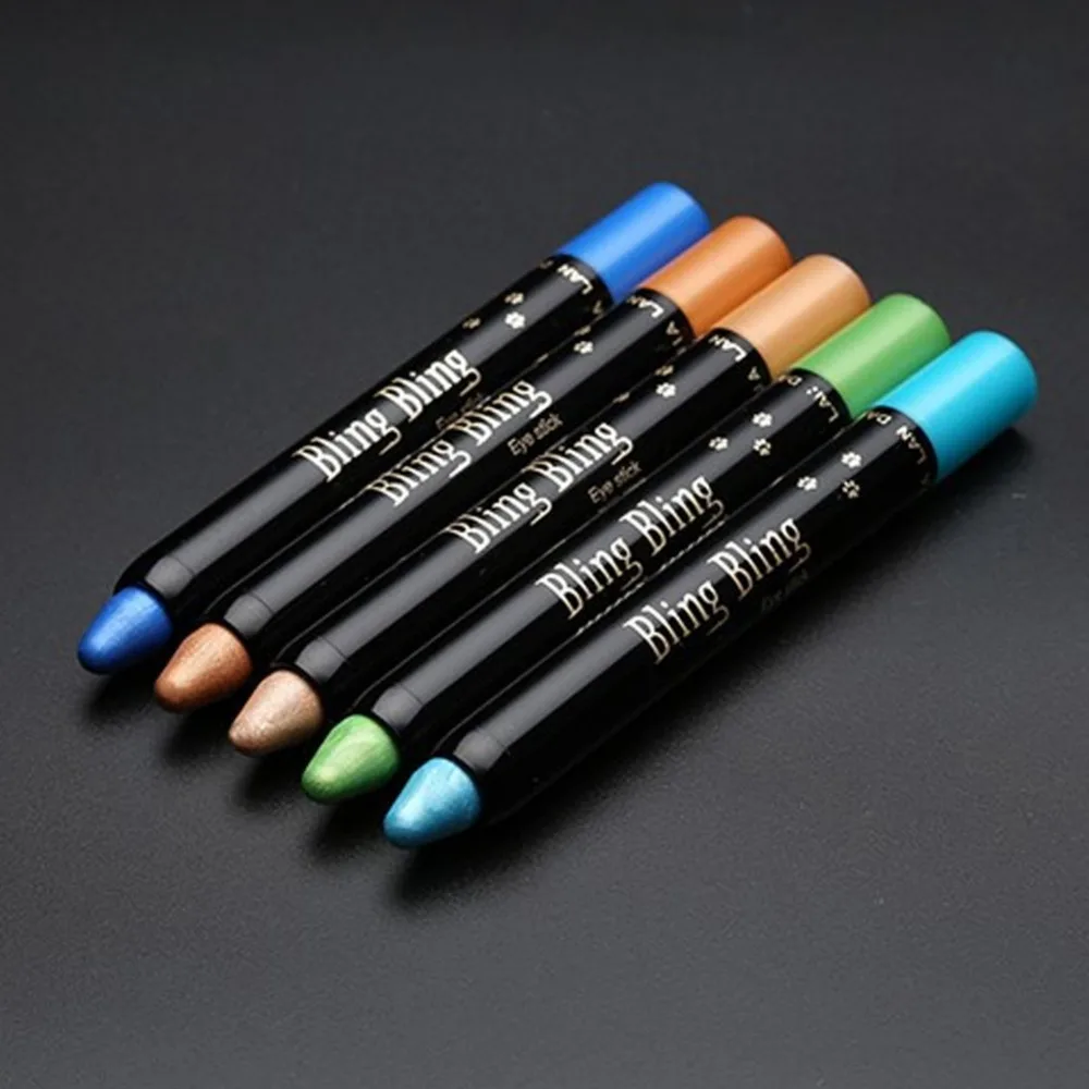 15 цветов хайлайтер тени для век карандаш косметика блестящие подводка глаз