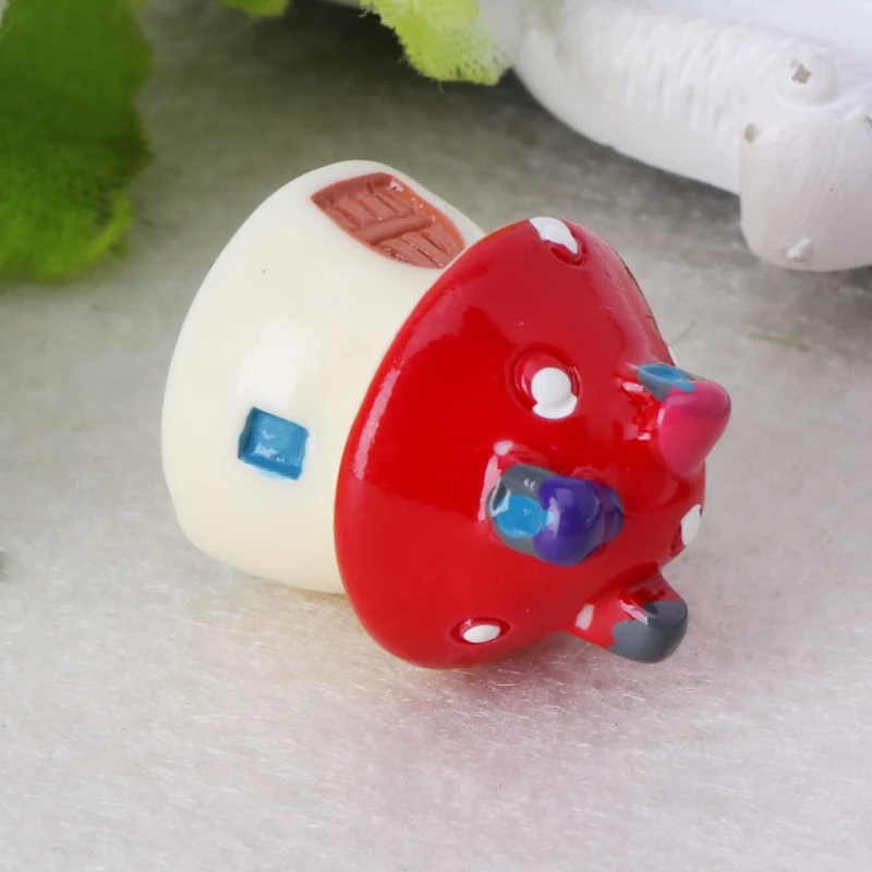 Женское украшение для сада грибной Кукольный дом Статуэтка из смолы горшок