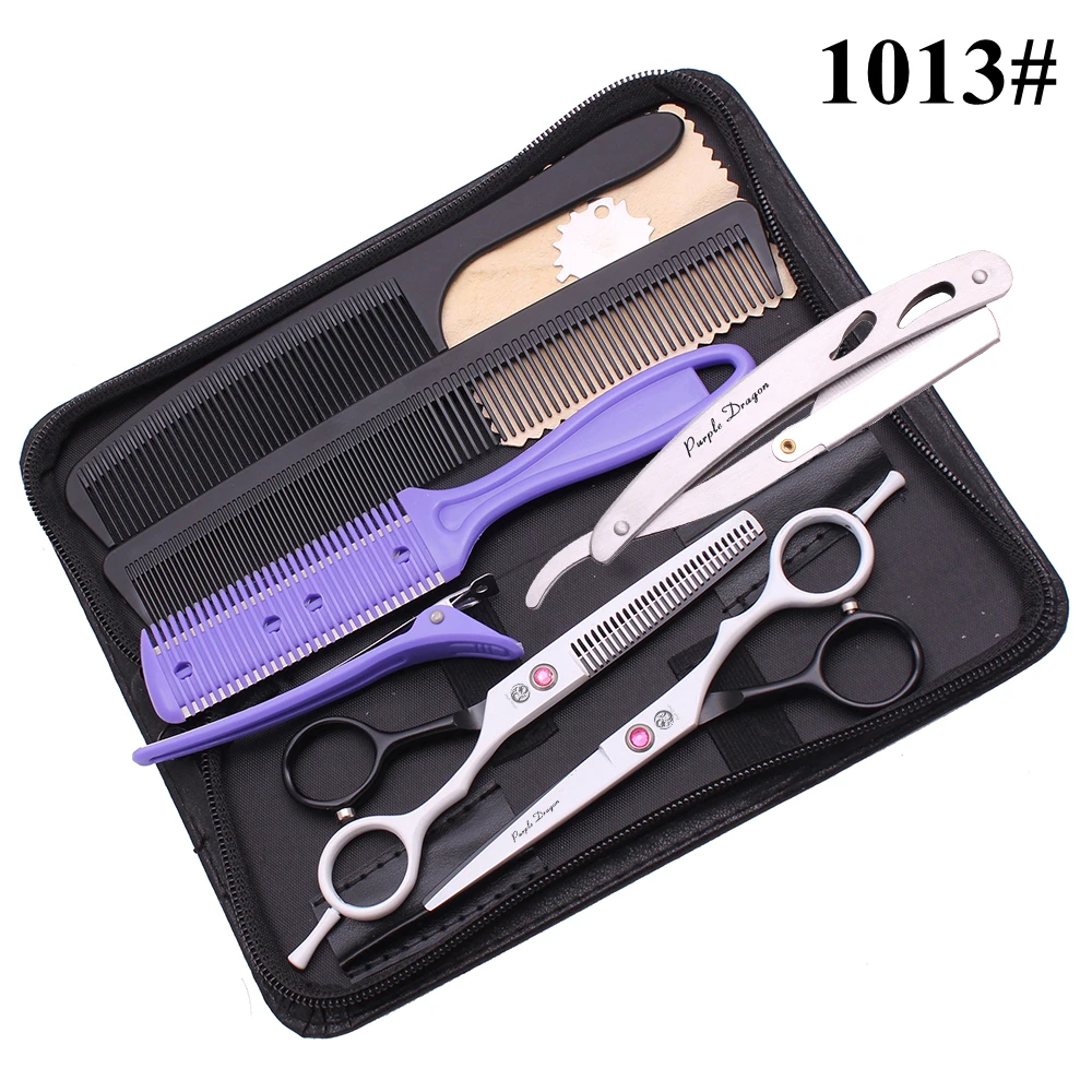 Парикмахерские ножницы для стрижки волос 5 &quotфиолетовый дракон JP нержавеющая 1013
