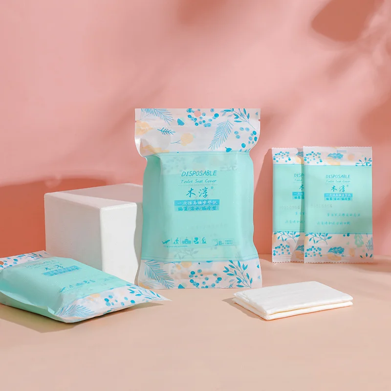 

40 Pcs Disposable Toilet Pad Paper Can Be Pasted, Single Piece Of Independent Packaging Seat, Toilet Paper Soluble Water Can Be