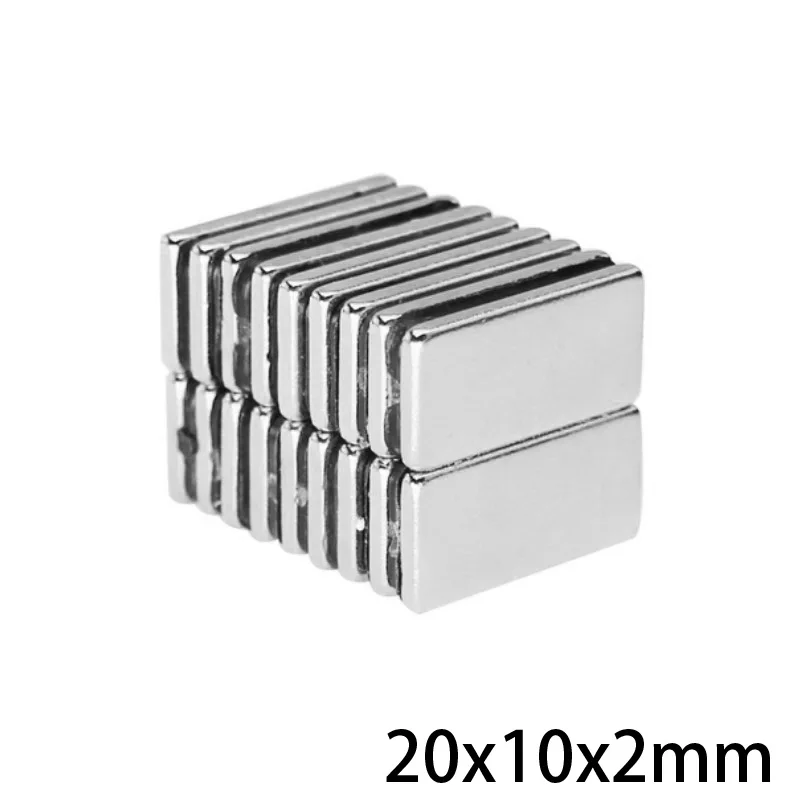 10 ~ 100 шт 20x10x2 мм редкоземельный магнит 20 x прямоугольные магниты постоянный