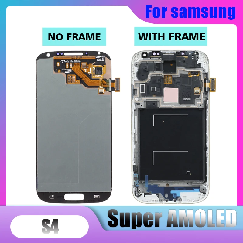 Оригинальный Super AMOLED S4 LCD для Samsung Galaxy GT-i9505 i9500 i9505 i337 ЖК-дисплей сенсорный экран