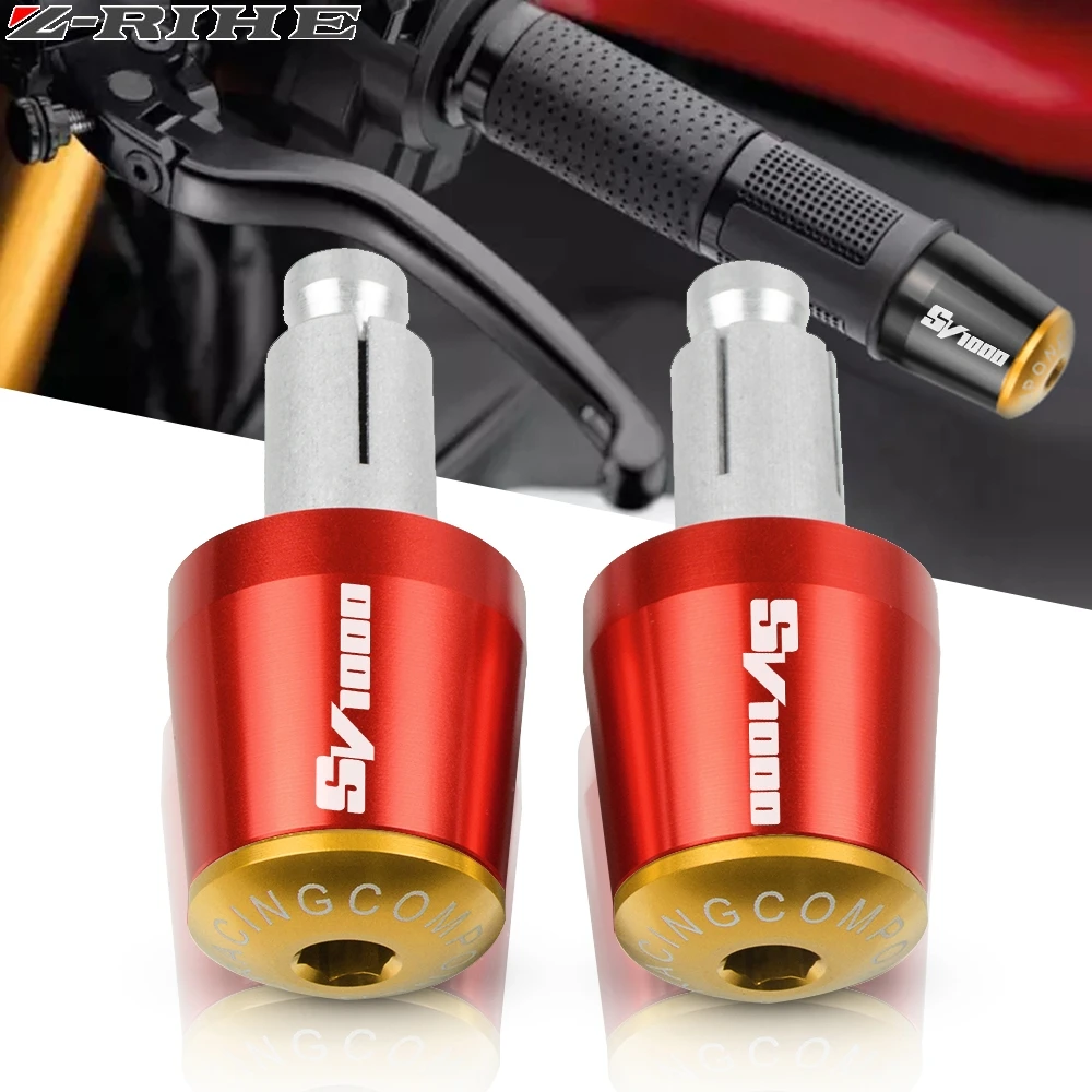 Аксессуары для мотоциклов 7/8 &quot22 мм ручки на руль Торцевая Крышка Suzuki SV1000 SV1000S SV
