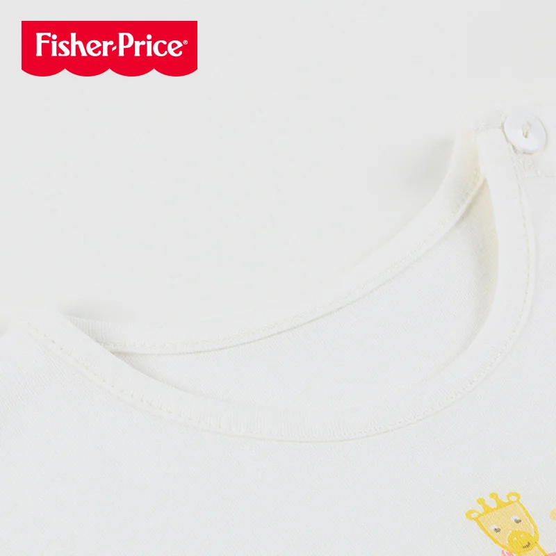 THREEGUN X Fisher-Price/платья для новорожденных девочек летние хлопковые платья для младенцев с героями мультфильмов дышащая детская одежда для девочек