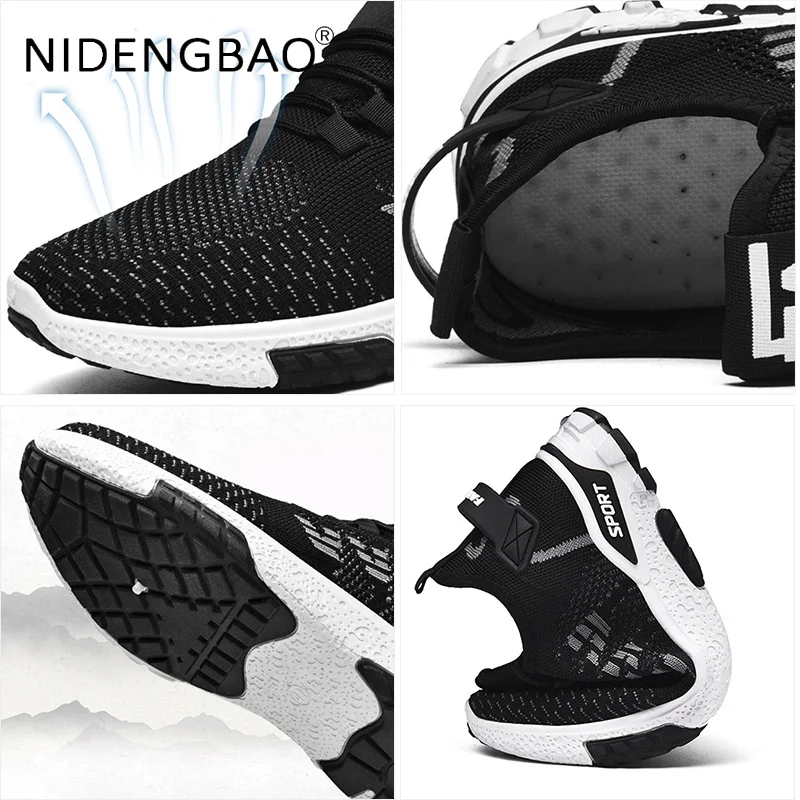 Student Men Running Shoes Summer Mesh Male Sneakers Breathable Lightweight Running Jogging Travel Sports Shoes Zapatillas Tenis