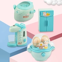 simulation household appliances toy children pretend play kitchen refrigerator rice cooker egg steamer kettle kitchenware play
