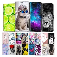 flip leather case for zte blade a3 2020 a5 2019 a6 lite a7 20 smart l8 v10 vita cover animal holder card slots butterfly flower