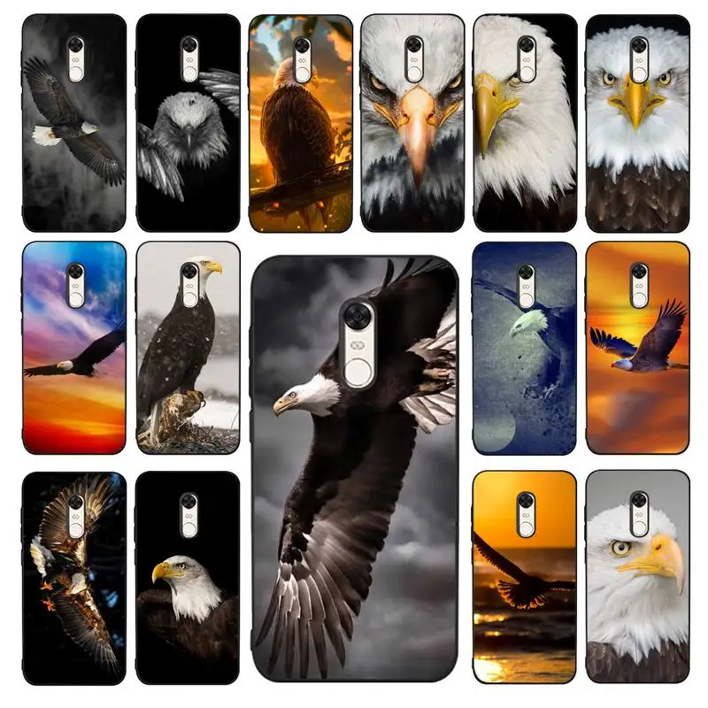 

MaiYaCa Bald Eagle Phone Case for Redmi 5 6 7 8 9 A 5plus K20 4X 6 cover