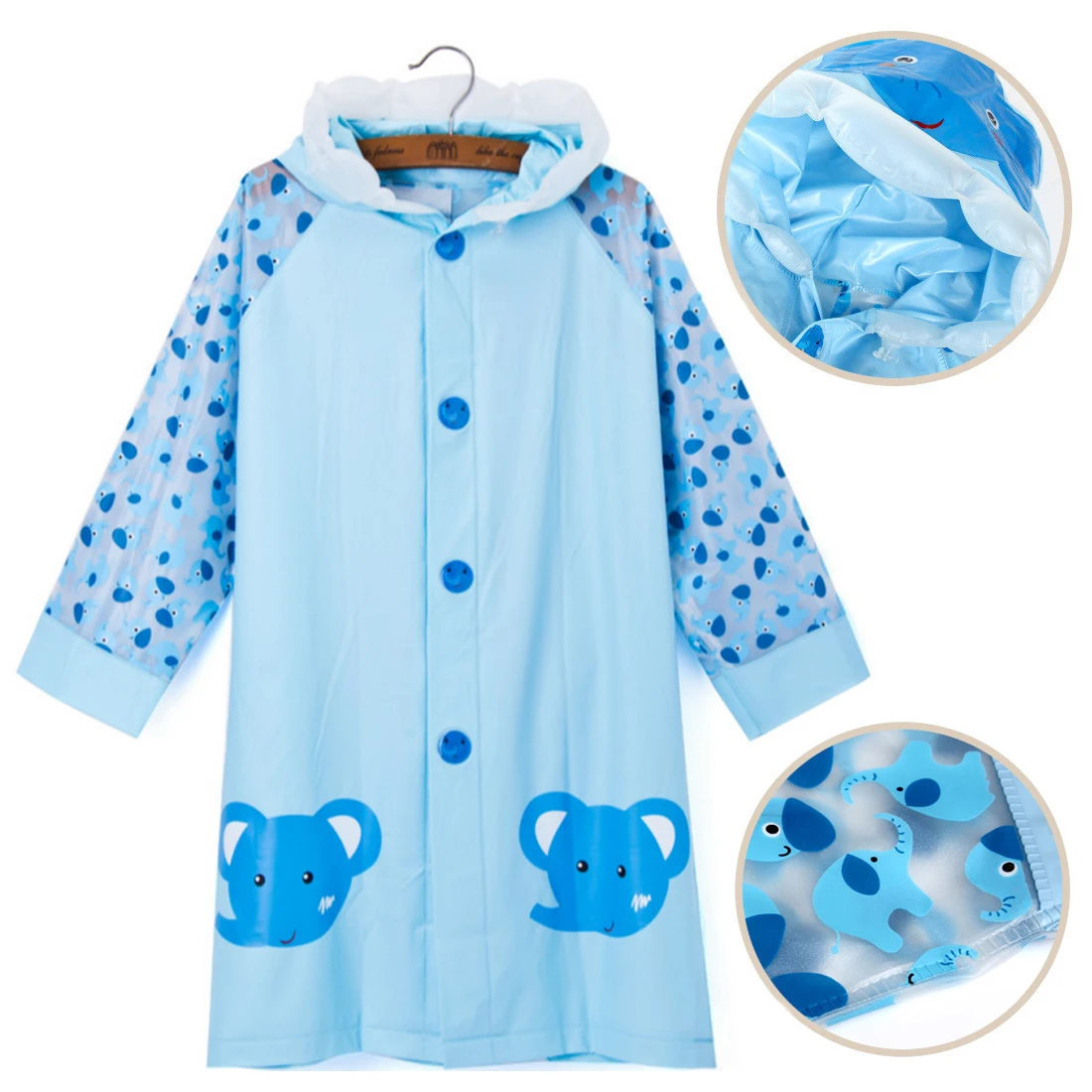 Длинное школьное пончо от дождя детские куртки мультяшный дождевик детское