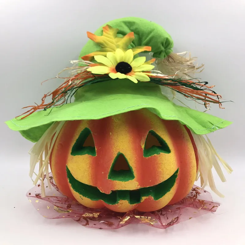 1 шт. смешная Тыква Хэллоуин украшения светится в темноте пухло фонарь-тыква
