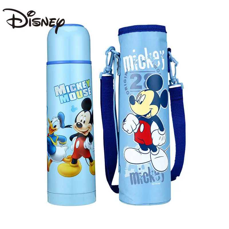

Disney Kids Vacuum Vacuum Stainless Steel Cute Portable Water Leakage Cup Kettles for Boys and Girls with Backstrap