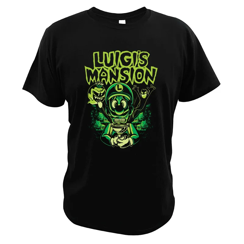 Luigi's Mansion 3 футболка футболки для видеоигр Мэрилин Мэнсон Луиджи цифровая печать хлопок дышащие топы высокого качества