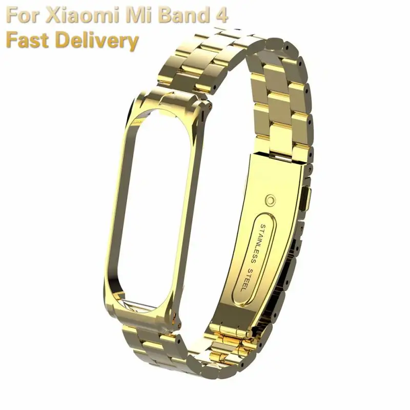 

Сменный ремешок из нержавеющей стали для наручных часов Xiaomi Mi Band 4, металлический ремешок для часов, умный Браслет, Доставка в течение 24 часо...