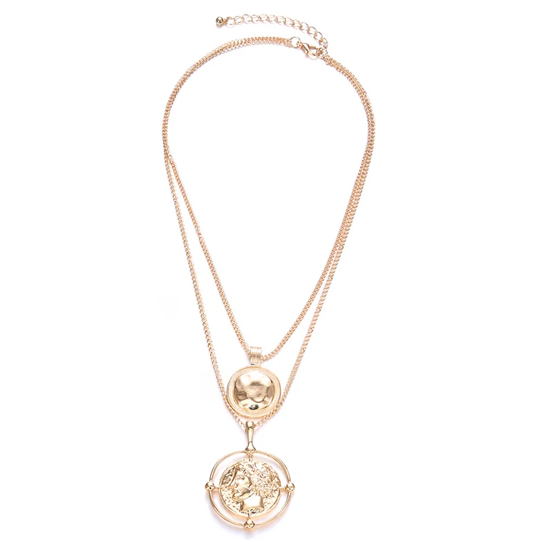 

New Jewelry Gold Alloy Head Disc Fashion Fashion Jewelry