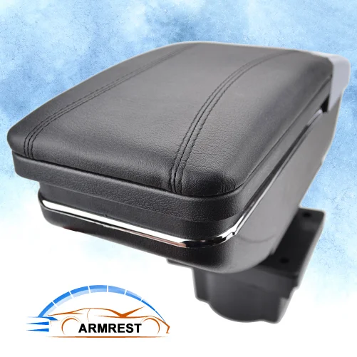 

Поворотный подлокотник для Skoda Yeti 2009 для Octavia Mk2 2 2005-2012 A5 Автомобильная кожаная коробка для хранения содержимого