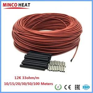 Кабель для теплого пола MINCO HEAT, 10-100 метров, 12 к, 33 Омм