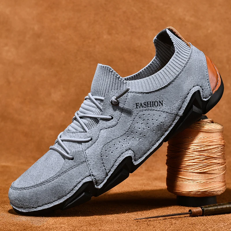 

Men Original Casual Light Walking Big Size Breathable Comfortable High Quality Sneakers Fashion Handmade Retro Leisure Men Shoes