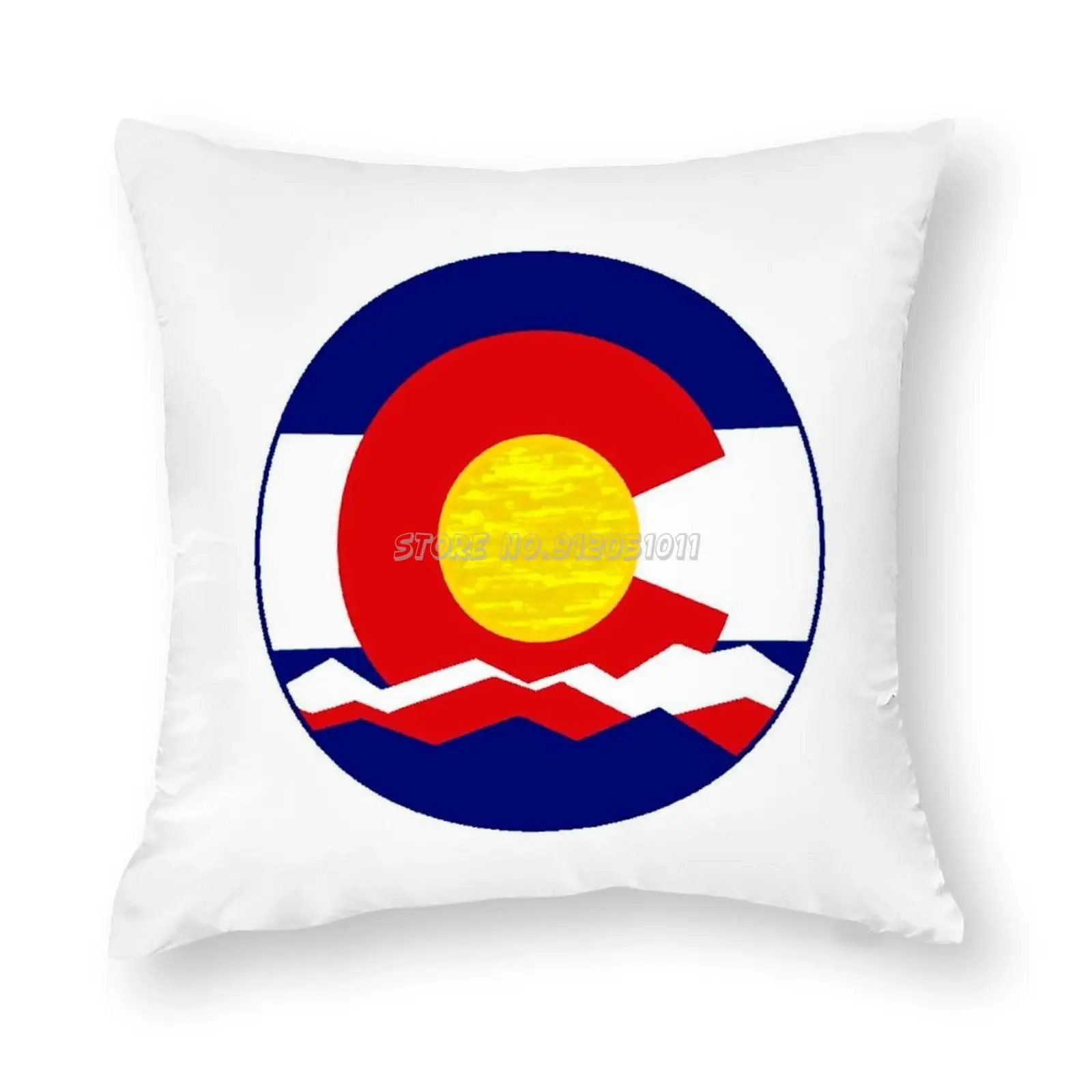 Чехол Подушка для дома Автомобильная подушка поясная дивана гор снега пейзажа